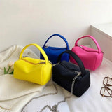 Summer Candy Colour Box Square Bag Mini Handbag Chain Crossbody Bag