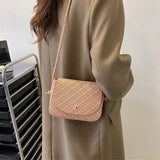 PU Small Crossbody Bags Women Mini Retro Patchwork Shoulder Messenger Bag Clutch