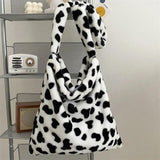 Cow Pattern Women Tote Handbags Large Capacity Ladies Shoulder Bag