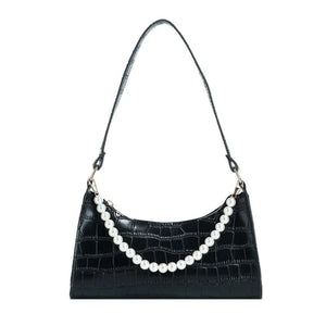 Crocodile Pattern PU Leather Shoulder Bag