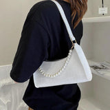 Crocodile Pattern PU Leather Shoulder Bag