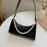 Crocodile Pattern PU Leather Shoulder Bag