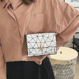 Summer Chain Shoulder Bag Crack Printing Handbag