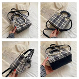 Small Square Handbags Pearl Chain Shoulder Bag