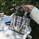 Small Square Handbags Pearl Chain Shoulder Bag