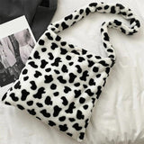 Cow Pattern Tote Handbag Shoulder Bag Large Capacity