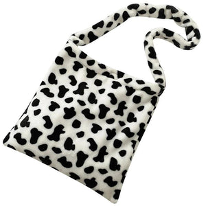 Cow Pattern Tote Handbag Shoulder Bag Large Capacity
