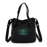Canvas Handbags Mini Vintage Women's Shoulder Bag Solid Handbag