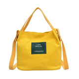 Canvas Handbags Mini Vintage Women's Shoulder Bag Solid Handbag