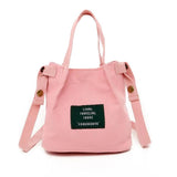 Canvas Handbags Mini Vintage Women's Shoulder Bag Solid Handbag