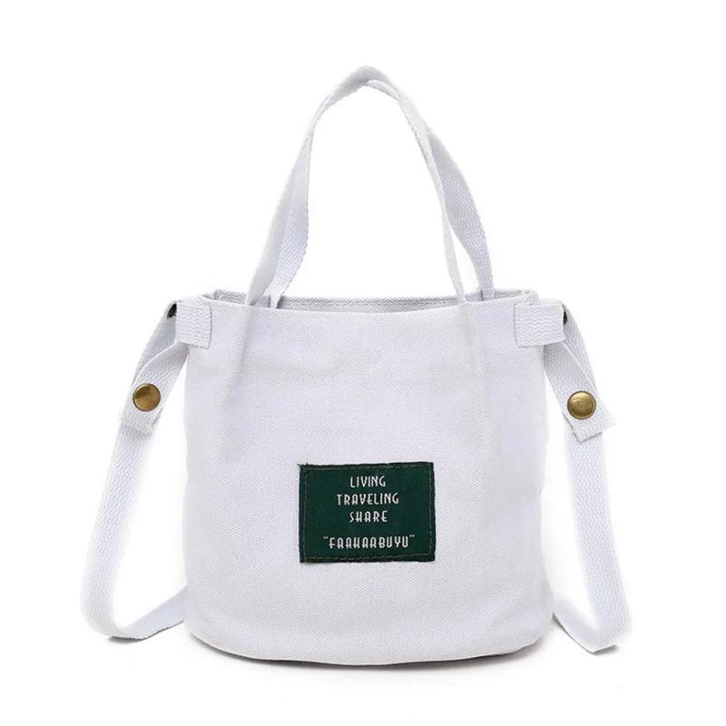Canvas Handbags Mini Vintage Women's Shoulder Bag Solid Handbag
