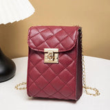 Mini Flap Shoulder Bag Small Crossbody Bag for Women All-match Ladies Clutch Pur