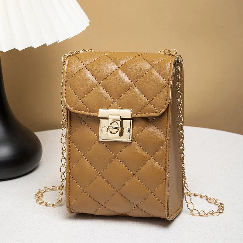 Mini Flap Shoulder Bag Small Crossbody Bag for Women All-match Ladies Clutch Pur