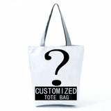 Crown 26 Letter Series Handbag Foldable Reusable Shopper Harajuku Style Bag