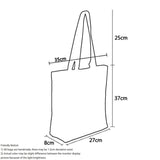 Crown 26 Letter Series Handbag Foldable Reusable Shopper Harajuku Style Bag