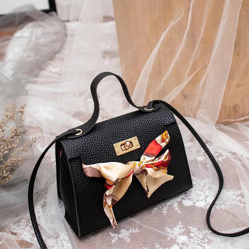 Bow-Knot Shoulder Bag Messenger Purse Women Crossbody Handbag
