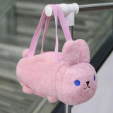 Plush Cat Chain Shoulder Bag Crossbody Clutch Women Casual Handbag