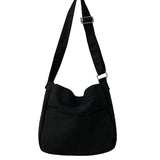 Solid Students Canvas Shoulder Bags Female Handbags Satchel Crossbody Bag Women