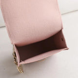 Small Square PU Shoulder Bag Chain Lock