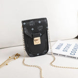 Small Square PU Shoulder Bag Chain Lock