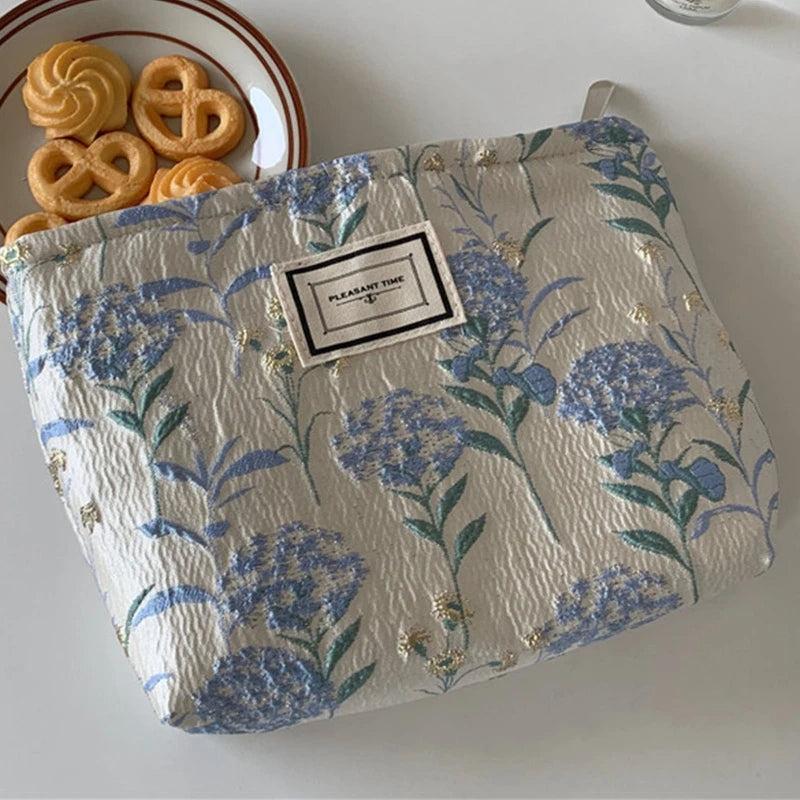 D0LF Vintage Flower Ladies Tote Female Handbags Underarm Bag