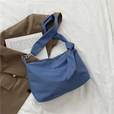 Nylon Messenger Shoulder Bag Chain Strap Removable Handbag Women Crossbody