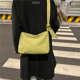 Nylon Messenger Shoulder Bag Chain Strap Removable Handbag Women Crossbody