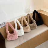 Women's Plush Underarm Bag Autumn Winter Handbag