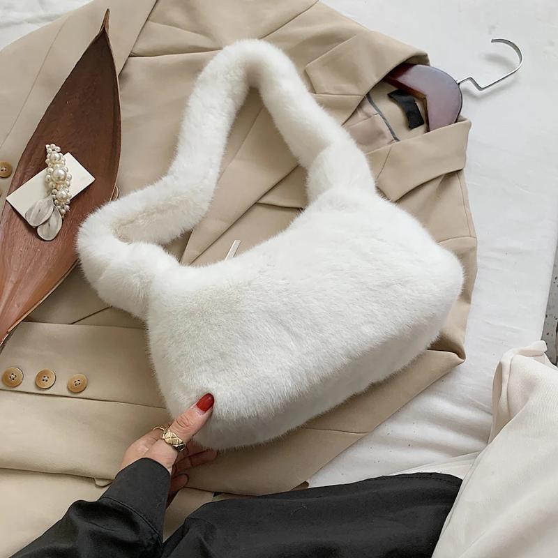 Women's Plush Underarm Bag Autumn Winter Handbag
