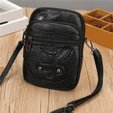 Women Casual Vintage Crossbody Bag Multi-layer Shoulder Bag