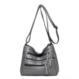 Women's Shoulder Crossbody Bag High PU Leather Messenger Handbag