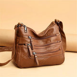Women's Shoulder Crossbody Bag High PU Leather Messenger Handbag