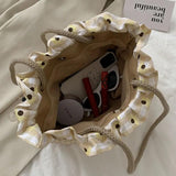 Women's Summer Straw Bag Tote Shoulder Bags Large Wicker Woven HandBag