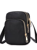 Women's Crossbody Shoulder Bag Zipper Handbag Wrist Purse Mobile Female Pouch
