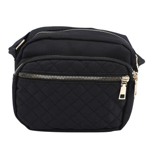 Nylon Shoulder Bag for Women Zipper Handbag Crossbody Bags