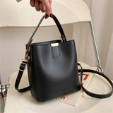 Women PU Leather Handbag Casual Tote Bag Lady Messenger Shoulder Bag