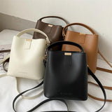 Women PU Leather Handbag Casual Tote Bag Lady Messenger Shoulder Bag