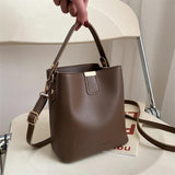 Women PU Leather Handbag Casual Tote Bag Lady Messenger Shoulder Bag
