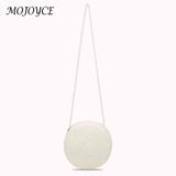 Vintage Women Beach Woven Round Crossbody Bags