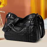 Women's Soft Leather Shoulder Bag Classic Crossbody Handbag