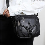 Cross Body Shoulder Bag Women Handbags Pu Leather Purses Vintage Crossbodys Mess