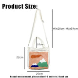 Canvas Shoulder Diagonal Bag Small Square Bag for Mobile Phone