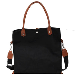 Canvas Shoulder Bag Tote - Large Capacity
