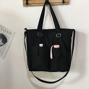 Casual Waterproof Oxford Shoulder Bag Girls Waterproof Bucket Bag