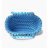 PVC Women Bucket Bag Canday Small Woven Handbag