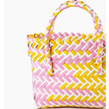 PVC Women Bucket Bag Canday Small Woven Handbag