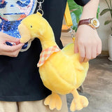 3D Duck Handbag Plush Purses Funny Shoulder Bag Ladies Crossbody Bag