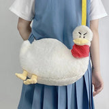 3D Duck Handbag Plush Purses Funny Shoulder Bag Ladies Crossbody Bag
