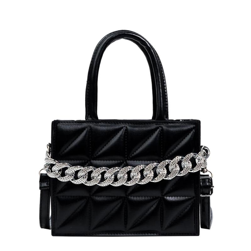 Women Chain Handbags High Shoulder Bags Diamond Tote Crossbody Square Bag