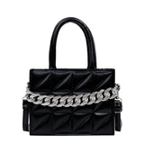 Women Chain Handbags High Shoulder Bags Diamond Tote Crossbody Square Bag